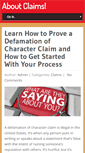 Mobile Screenshot of aboutclaims.com